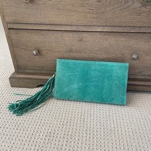 Beautiful turquoise chain purse or can be worn as a Clutch, NWT